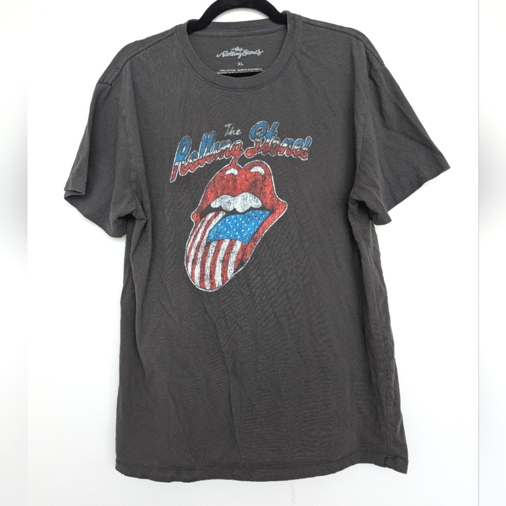 the Rolling Stones American Theme Classic Graphic Band Tee T-Shirt Sz XL